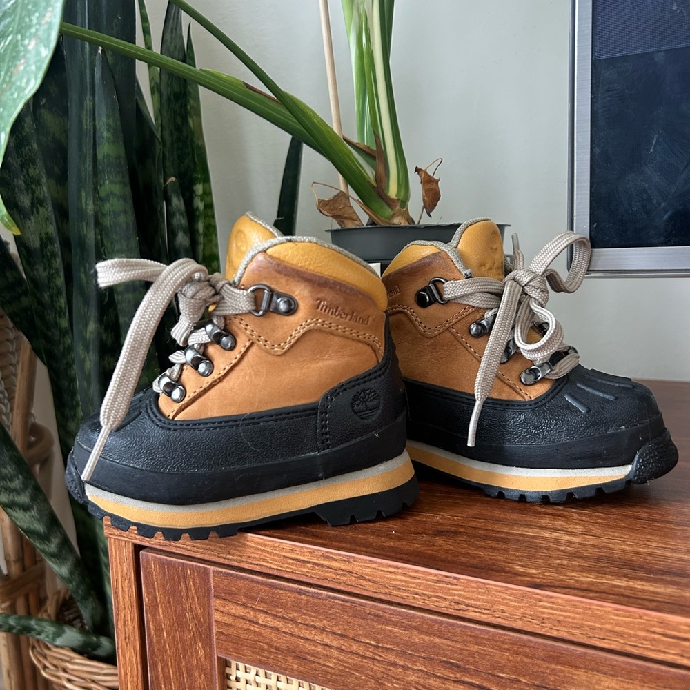 Timberland Kids' Brown and Black Boots